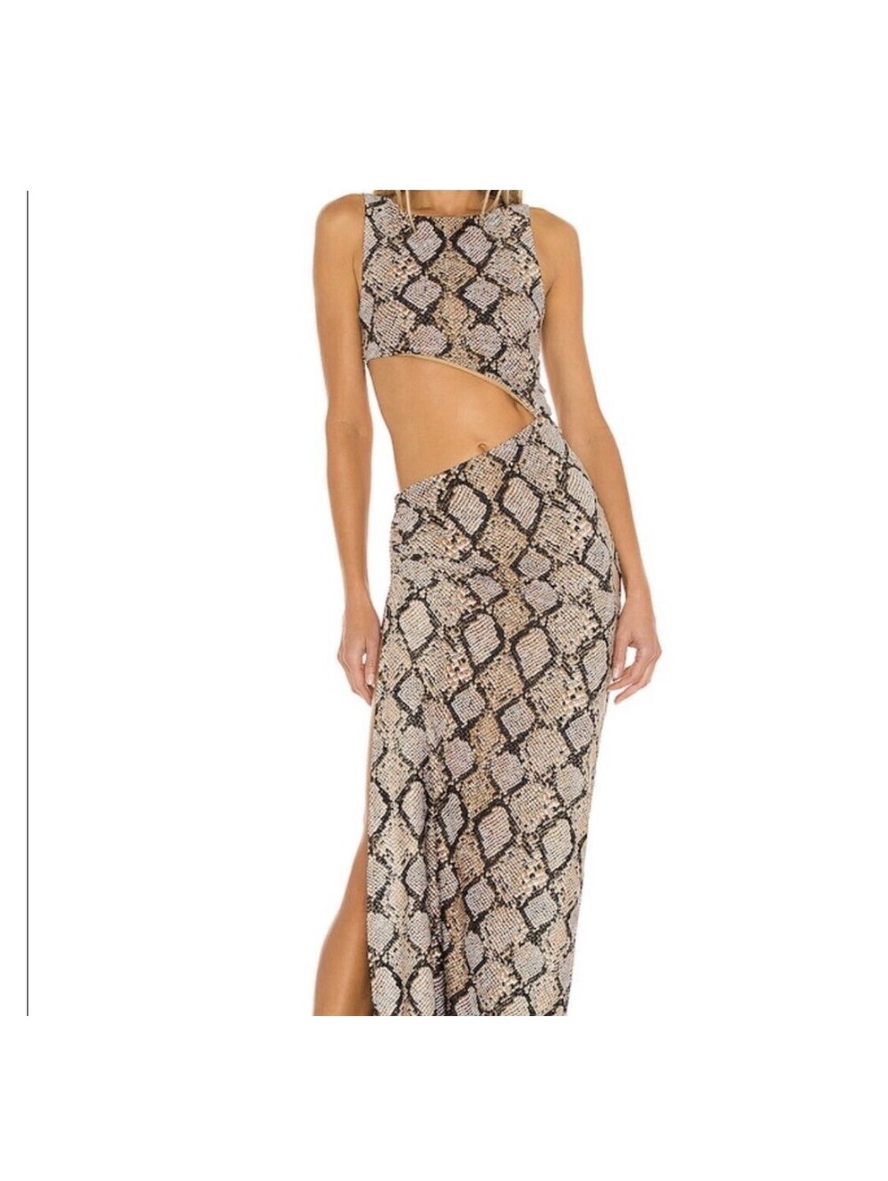 Agua Bendita revolve Massai slit maxi dress swim cover up